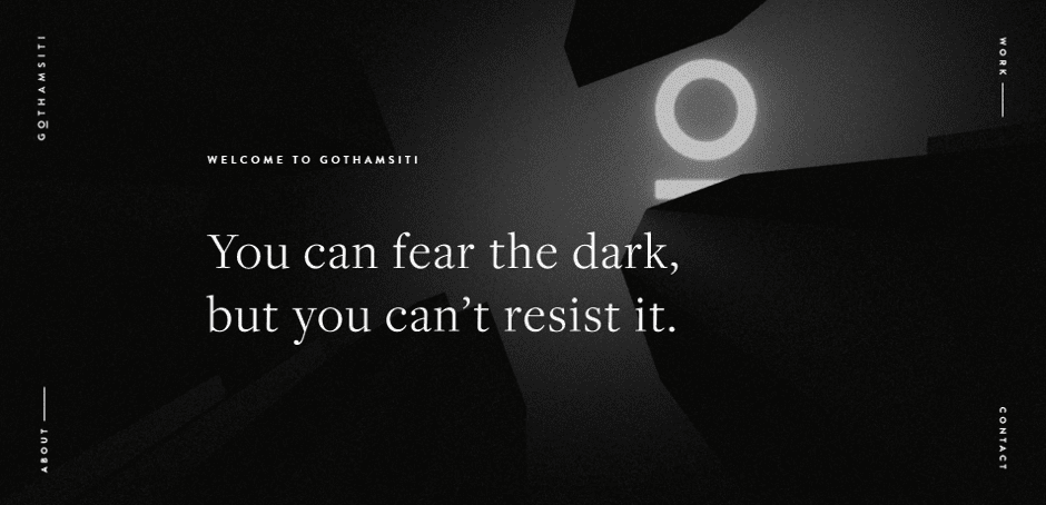 Gothmist - Dark-themed creative project